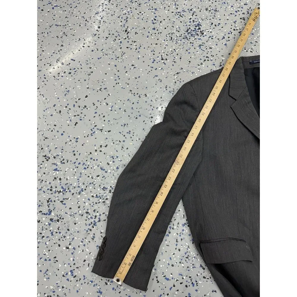 Men's Ralph Lauren Black Sport Coat Blazer XL‎ Wool Used